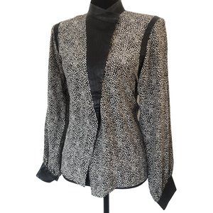 Vintage 80s New Wave Silk Top